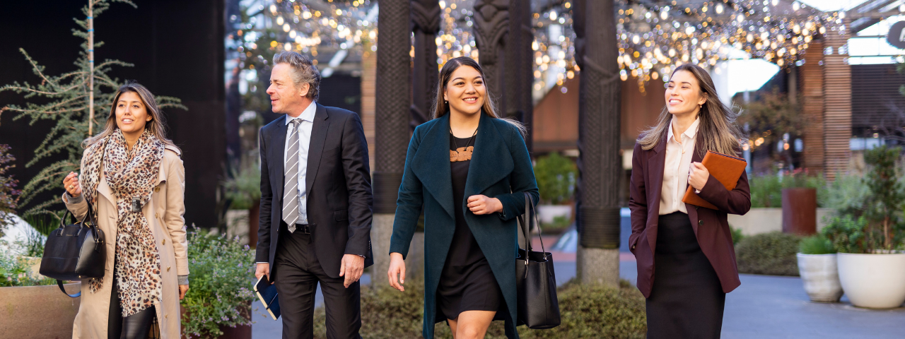 Delegates walking through Britomart